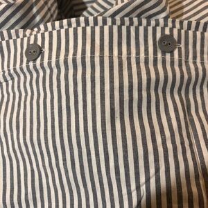 IKEA Striped Gray and White Duvet Cover